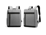 Unisex Backpack Adjustable Shoulder Straps Multilayer Multifunction USB Charging Port Casual V1263-JX-982