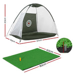 Everfit 3M Golf Practice Net And Training Mat Set Driving Target Green TENT-GR-GOLF-MAT-M