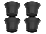 4pcs Furniture Risers 6 Inches Horn Shaped Black Plastic Heavy Duty Riser for Bed Sofa V1294-YM0715-3117220134611