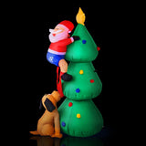 Jingle Jollys Christmas Inflatable Santa Tree 1.8M Illuminated Decorations XMAS-INF-TREE-6FT