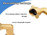 90 Degree Hose Elbow Connectors 4" Adjustable Twist Hose Nozzle V1258-DP02-C-169