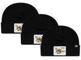 3x Goorin Buzzed Beanie Hat Warm Winter Ski Animal Series - Black V563-107-0216-BLK-3X