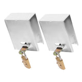 2Set Plated Silver Spigot Lock for Garden Hose Bib Anti Theft Durable Faucet Cover V1369-AZ3-W-19329