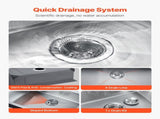 30 inch Kitchen Sink Workstation, 304 Stainless Steel Undermount Sink, Drop-In Single Bowl Farmhouse V952-QRSSCTXPDC30WNDLEV0