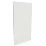80cm Reeded Glass Shower Screen with Black F-Brackets and Square Pole V63-916871
