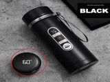 1L Thermos Bottle with LED Temperature Display Black V1142-OBA1005007805644243