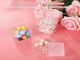 50PCS Acrylic Boxes with Lids, 2"2"2" Mini Clear Candy Boxes, Square Transparent Display Cases, V1369-AZ3-W-08765