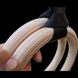 Birch Wood Gymnastic Rings with Adjustable Straps Strength & Calisthenics Training V63-819913