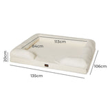 PaWz Memory Foam Pet Sofa Bed PT1231-XXL-WH