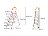 Traderight 5 Step Ladder Folding Aluminium HW0147-5