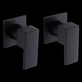 Bathroom Shower Bath Hot and Cold Square Mixer WATERMARK Certified in Black V63-847901