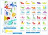 Non Slip Bath Mat for Kids with 30 Stickers 40x16 inch Cartoon Cute Bathtub Mat with Strong Suction V1366-AZ2-W-15080