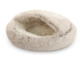 Cat Bed Round Plush Hooded Cat Bed Cave, for Indoor Cats or Small Dog Beds, Calming Pet Beds Calm V1189-WXFWAL-20260326-03177
