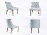 French Provincial Dining Chair Oak Leg AMOUR GREY V274-FT-FC8443-GY1