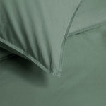 Bedding House Organic Cotton Basic Green Quilt Cover Set King V442-HIN-QUILTCS-ORGANICCOTTON-GREEN-KI