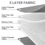 Foldable Floor Mattress Roll Up Futon Mattress Thicken Memory Foam for Bedroom Guest Room and Travel V985-FLOORMATTRESS