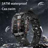 NNEOBA Rugged Military GPS Smart Watch - AMOLED 1.96 HD Display V728-1005007347986162-BELT-BLACK-1