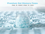 7 Zone Memory Foam Topper Mattress Toppers Cool Gel Pad Mat Medium Firm 8cm Thick 137cm x 190cm V201-W12782460