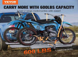 Motorcycle Carrier, 2-Bike 272.15KGS Aluminum Motorcycle Carrier Hitch Mount, Loading Ramp, Scooter V952-MTCYSJLZ600BGLI5EV0