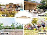 3x3m Gazebo Cover 2-Tier Canopy Replacement Outdoor Waterproof Shelter Top with Airvent and PA V985-GAZEBOCOVER