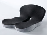 Black-Grey Ergonomic Memory Foam Seat Cushion & Lumbar Support - Relieves Sciatica & V888-ELOSUNG42854