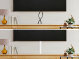 TV Cord Hider Flexible Wall Cord Cover Low Profile Silicone Cable Raceway Self Adhesive Cut to V1258-DP02-WO-978