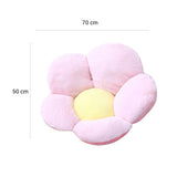 SOGA 2X Pink Whimsical Big Flower Shape Cushion Soft Leaning Bedside Pad Floor Plush Pillow Home SCUSHION082X2