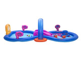 Bestway Kids Inflatable Play Splash Pool with Slide Ball Tossing Toys Coral Basket BW-POOL-PLAY-53167