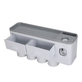 Hanging Magnetic Toothbrush Holder Set with Toothpaste Dispenser Squeezer Toiletry Drawer Holder for V1294-YM0716-3112220052511