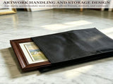 2 Pack Felt Picture Frame Moving Bag, Self Adhesive Sealing, Scratch Protection, Safe Transport, for V1366-AZ2-W-15494