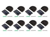 8 Sets Solar Panel Lamp LED Decorative Wall Light for Outdoor Courtyard Terrace Built in Battery V1294-YM0703-3119230047411