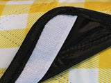 Foldable Picnic Mat Water-resistant Soft Camping Blanket Beach Outdoor Mat Yellow L V1308-DSZKI-930-2