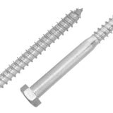 2-Pack Lag Screws Carbon Steel with Weather-Resistant Coating for Decking and Wood Construction V1369-AZ3-W-13341