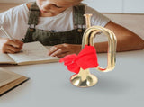 Copper Bugle for Beginners - 1 Piece Brass Musical Instrument with Design, Ideal for New Musicians V1366-AZ2-W-19269