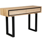 Aconite Console Hallway Entry Table 120cm Solid Messmate Timber Wood - Natural V315-VOD-OHIO-05