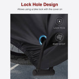 Bike Cover Outdoor Waterproof Bicycle Covers Rain Sun UV Dust Cover with Lock Hole for Mountain, V1192-AZ-W-23867