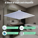 300mm Shower Head Square 304SS Polished Chrome Finish V63-827251