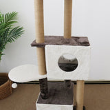 CATIO Deluxe Multi-Function Three-Level Dual Cat Scratching Tree 141cm V390-C19076