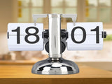 Retro Digital Flip Down Clock Mechanical Flip Desk Clock Battery Powered for Home Office Decor V1294-YM0901-3115240075911