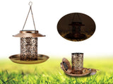Solar Bird Feeder Solar Powered Garden Light Portable Hanging Hollow Out Courtyard Lamp V1294-YM0901-3111200239311