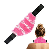 2Pack Neck Cooling Wraps Reusable Hot Cold Ice Pad Neck Cooler for Workout Gym Baseball Running Golf V1107-109-24065-PNK-2PACK