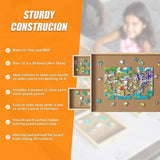 Wooden Jigsaw Puzzle Table Board Storage Table Tray Puzzle For Adult Kid V63-837831