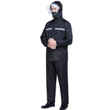 Rain Suits Black Versatile Reflective Lightweight Waterproof Foldable Breathable Raincoat with Rain V1294-YM0901-3117230345813