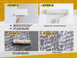 Paint Kit 3 Pcs Texture Sponge Paints 6 Inch Texture Pattern Brush Tool with V1370-AZ4-10018