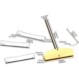 Guitar fret press caul tool - Metal, 7.25/9.5/12 Radius Blocks, with Wrench for Fret Install V1192-AZ-W-21486