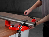 Heavy-Duty Pipe Chain Vise, 1/2" - 8" Pipe Capacity, 34.6" Rugged Chain & Cast Iron Base, V952-GLHQ128INCHHNDXLZV0