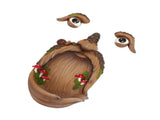 Tree Face Mushroom Bird Feeder Resin Lifelike Funny Old Man Tree Face Decoration for Outdoor Garden V1294-YM0901-3111240171011