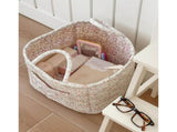 Boho-Chic Quilted Floral Storage Basket, 13"x11"x10 Quilted Fabric Storage Basket with Handles & V1366-AZ2-W-11590