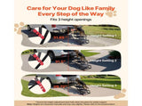Dog Stairs for Car, 5 Steps Extra Wide Foldable Dog Ramp for Large Dogs with Non-Slip Rug Surface, V952-KZDGLTEKMZFHUGZNR001V0