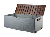 Gardeon Outdoor Storage Box 290L Lockable Organiser Garden Deck Shed Tool Brown OSB-290L-BB